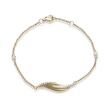 Fallen Leaves Bracelet in 18k Gold with Diamonds - Simon G. Jewelry