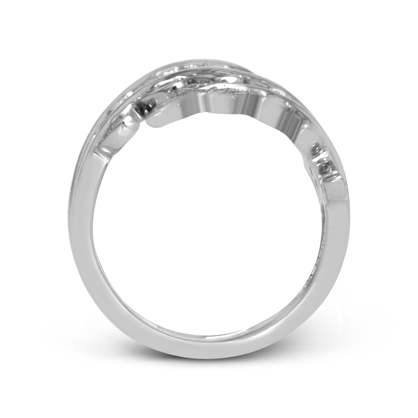 Fallen Leaves Fashion Ring In 18k Gold With Diamonds - Simon G. Jewelry