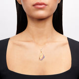 Fallen Leaves Pendant Necklace in 18k Gold with Diamonds - Simon G. Jewelry