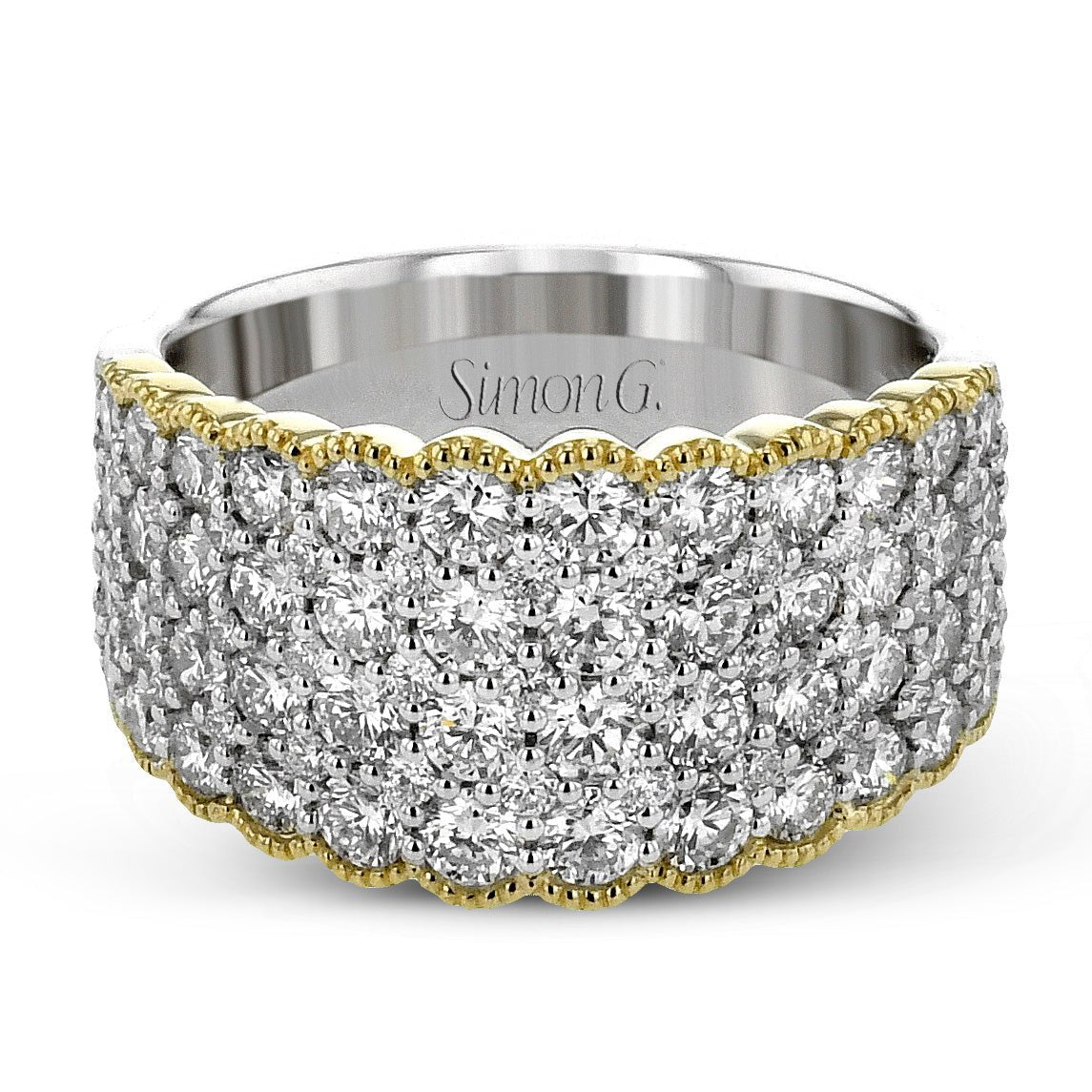 Fashion Ring In 18k Gold With Diamonds - Simon G. Jewelry
