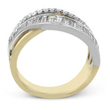 Fashion Ring in 18k Gold with Diamonds - Simon G. Jewelry