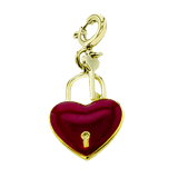 Heart Lock Charm in 14k Gold - Simon G. Jewelry