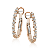 Hoop Earrings in 18k Gold with Diamonds - Simon G. Jewelry