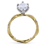 Marquise-cut Diamond Tulip Engagement Ring in 18k Gold - Simon G. Jewelry