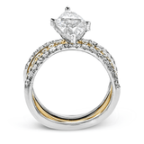 Marquise - cut Engagement Ring & Matching Wedding Band in 18k Gold with Diamonds - Simon G. Jewelry