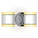 Marquise Diamond Cluster Smart Ring Jacket in 14k Gold with Diamonds - Simon G. Jewelry
