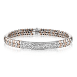 Men's Bracelet In 14k Gold With Diamonds - Simon G. Jewelry