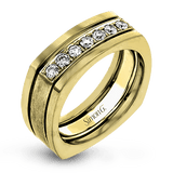 Men's Wedding Band In 14k Or 18k Gold with Diamonds - Simon G. Jewelry