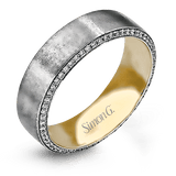 Men's Wedding Band In 14k Or 18k Gold With Diamonds - Simon G. Jewelry
