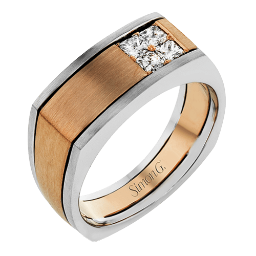 Men's Wedding Band In 14k Or 18k Gold With Diamonds – Simon Jewelry