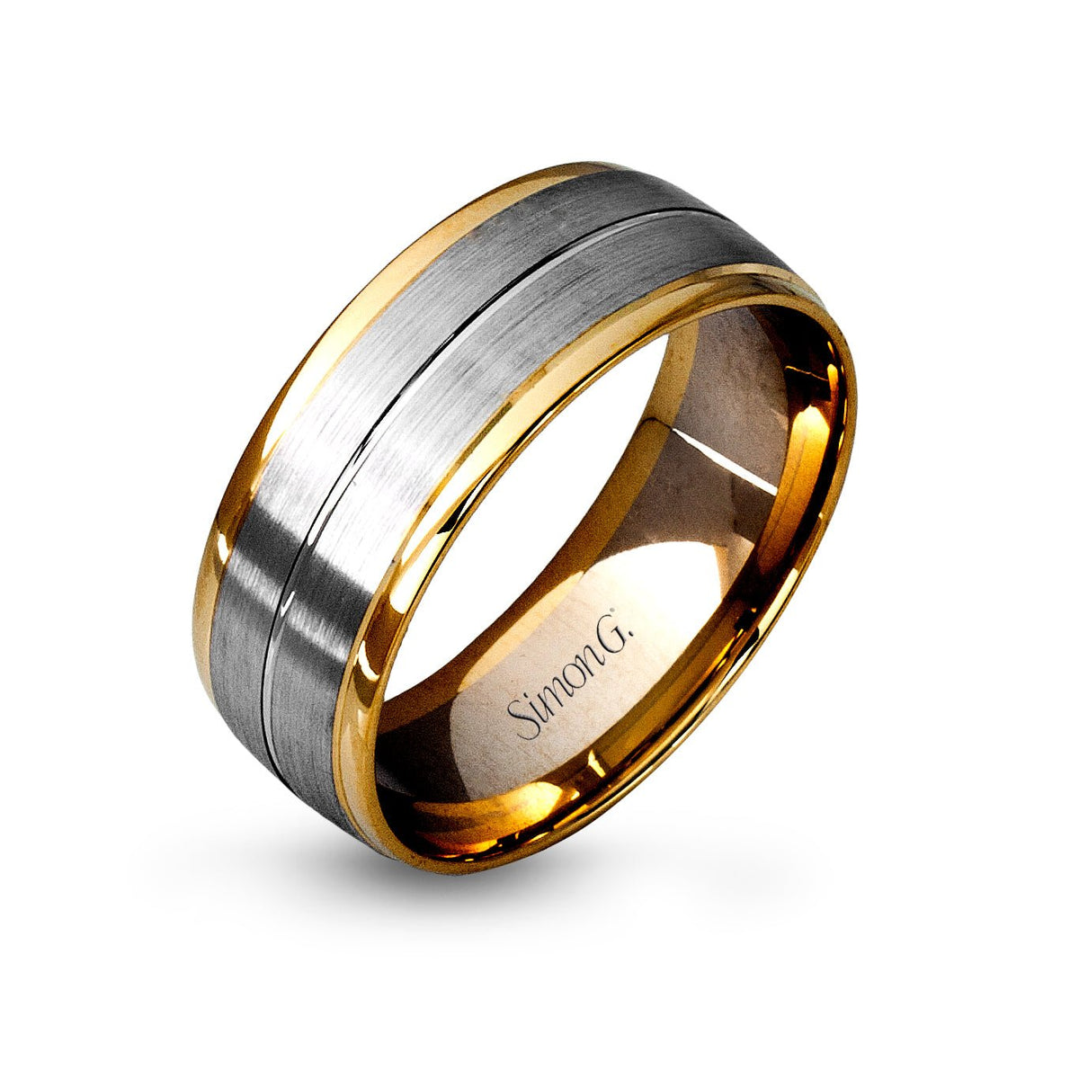 Men's Wedding Band Ring In 18k Gold - Simon G. Jewelry