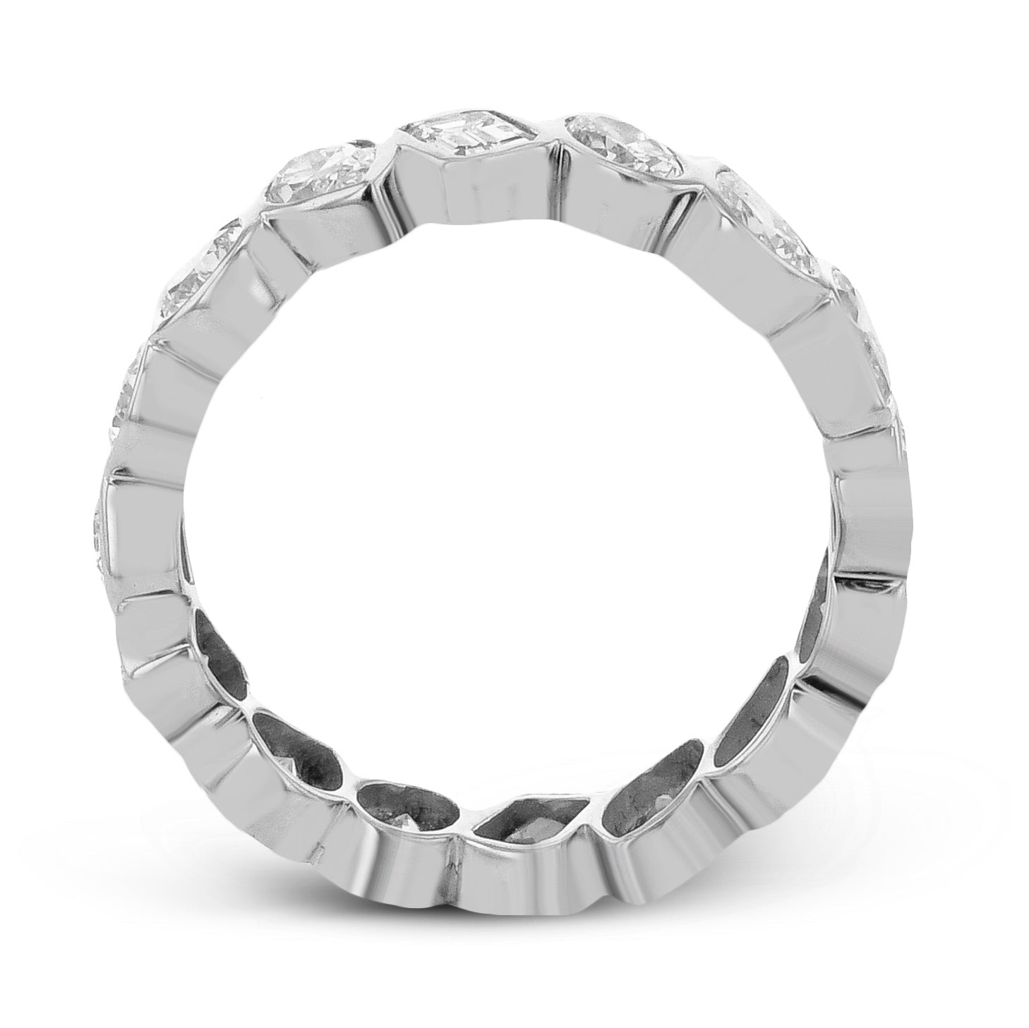 Mixed - Shape Eternity Fashion Ring in 18k Gold - Simon G. Jewelry