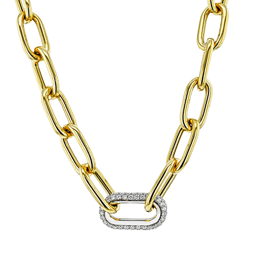 Necklace in 18k Gold with Diamonds - Simon G. Jewelry