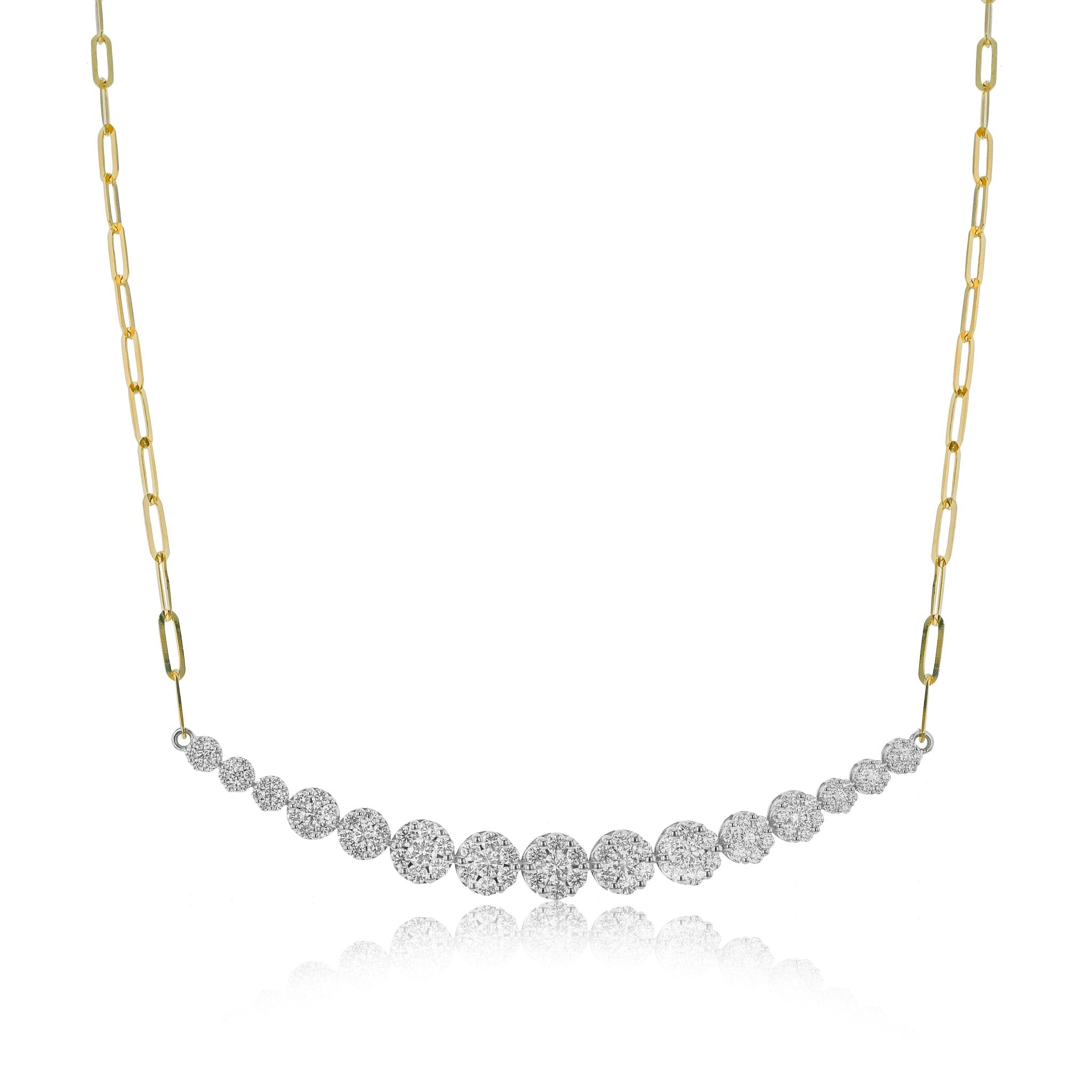 Necklace in 18k Gold with Diamonds - Simon G. Jewelry