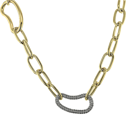 Necklace in 18k Gold with Diamonds - Simon G. Jewelry