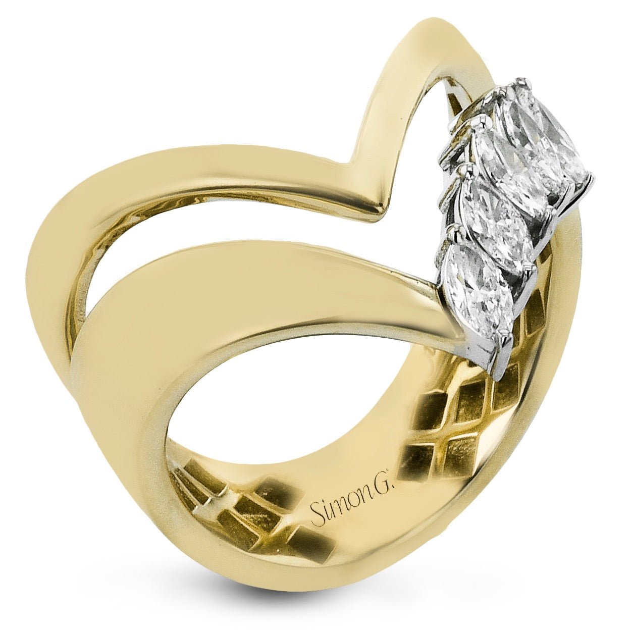 Open Silhouette Fashion Ring in 18k Gold - Simon G. Jewelry