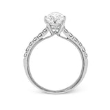 Oval - Cut Engagement Ring In 18k Gold With Diamonds - Simon G. Jewelry