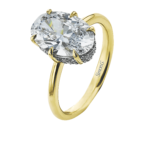 Oval Cut Solitaire Diamond Engagement Ring - Simon G. Jewelry