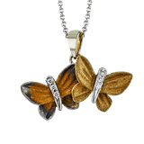 Pendant in 18k Gold with Diamonds - Simon G. Jewelry