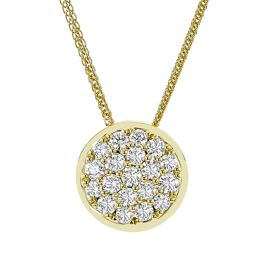 Pendant in 18k Gold with Diamonds - Simon G. Jewelry