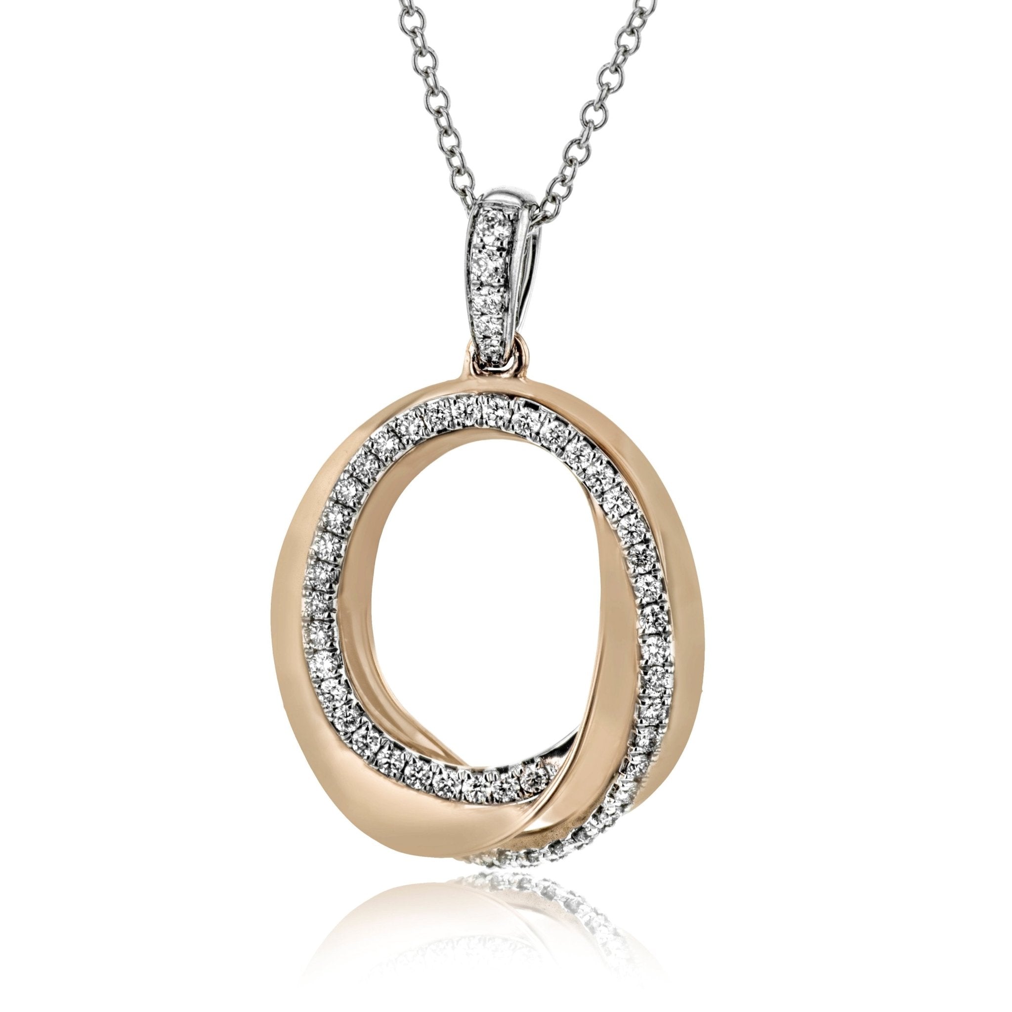 アクセサリー 19SO 24/7 18k necklace Pendant Necklace in 18k Gold with Diamonds