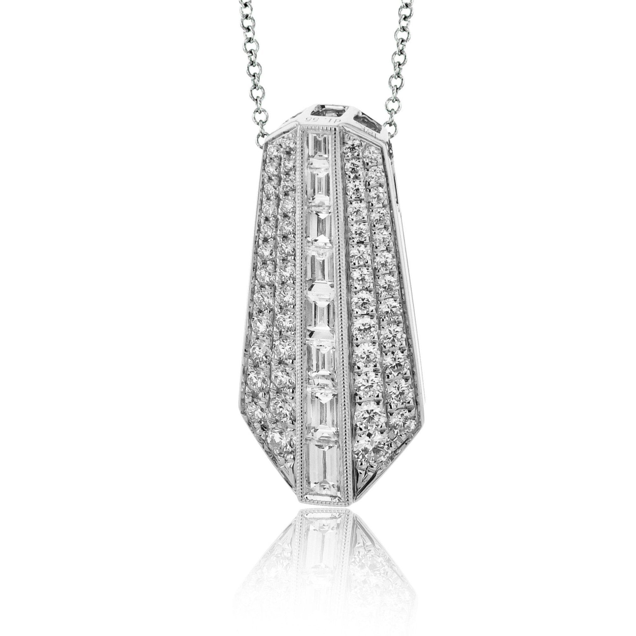 Diamond & 18k Gold Pouvoir Pendant Necklace