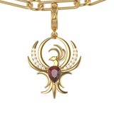 Phoenix Ruby Charm in 18k Gold with Diamonds - Simon G. Jewelry
