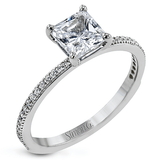 Princess - cut Engagement Ring & Matching Wedding Band in 18k Gold with Diamonds - Simon G. Jewelry