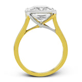 Radiant - cut Engagement Ring in 18k Gold with Diamonds - Simon G. Jewelry