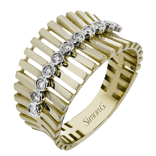 Right Hand Ring in 18k Gold with Diamonds - Simon G. Jewelry