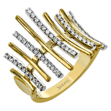 Right Hand Ring In 18k Gold With Diamonds - Simon G. Jewelry