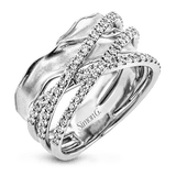 Right Hand Ring in 18k Gold with Diamonds - Simon G. Jewelry