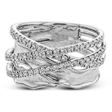 Right Hand Ring in 18k Gold with Diamonds - Simon G. Jewelry