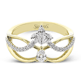 Right Hand Ring in 18k Gold with Diamonds - Simon G. Jewelry