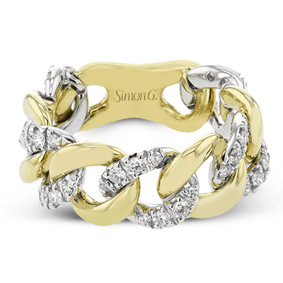Right Hand Ring In 18k Gold With Diamonds - Simon G. Jewelry
