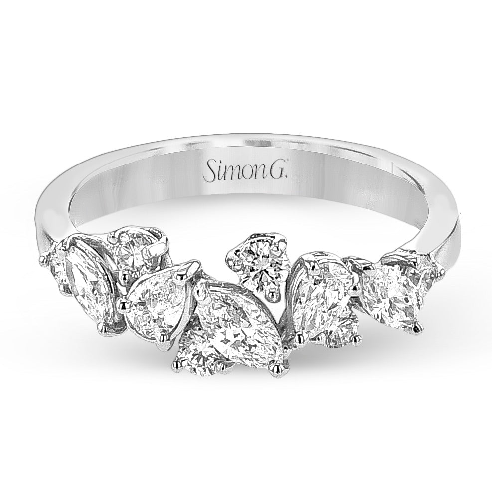Right Hand Ring in 18k Gold with Diamonds - Simon G. Jewelry