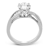 Round - Cut Criss - Cross Engagement Ring In 18k Gold With Diamonds - Simon G. Jewelry