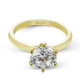 Round - cut Engagement Ring in 18k Gold - Simon G. Jewelry
