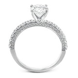 Round - Cut Engagement Ring In 18k Gold With Diamonds - Simon G. Jewelry