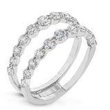 Round - cut Engagement Ring & Matching Wedding Band in 18k Gold with Diamonds - Simon G. Jewelry