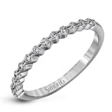 Round - cut Engagement Ring & Matching Wedding Band in 18k Gold with Diamonds - Simon G. Jewelry