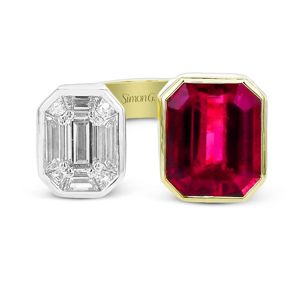 Rubellite Color Ring in 18k Gold - Simon G. Jewelry