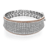 Simon - set Bangle in 18k Gold with Diamonds - Simon G. Jewelry