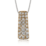 Simon - set Pendant Necklace in 18k Gold with Diamonds - Simon G. Jewelry