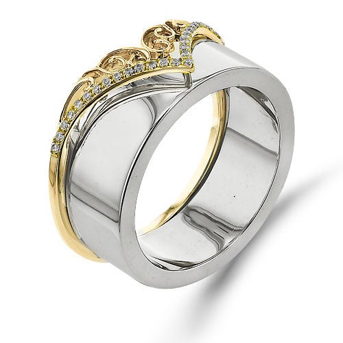 Smart Ring in 14k Gold with Diamonds - Simon G. Jewelry