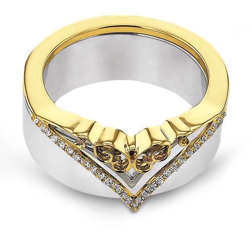 Smart Ring in 14k Gold with Diamonds - Simon G. Jewelry