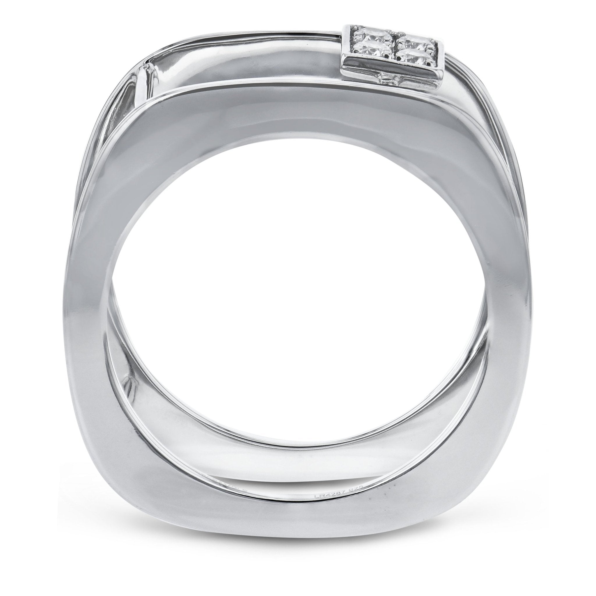 Smart Ring Jacket in 14k Gold with Diamonds - Simon G. Jewelry
