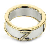 Smart Ring Jacket in 14k Gold with Diamonds - Simon G. Jewelry