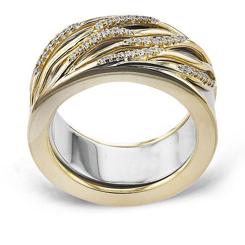Smart Ring Jacket in 14k Gold with Diamonds - Simon G. Jewelry