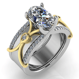 Solitaire Smart Ring Jacket in 14k Gold with Diamonds - Simon G. Jewelry